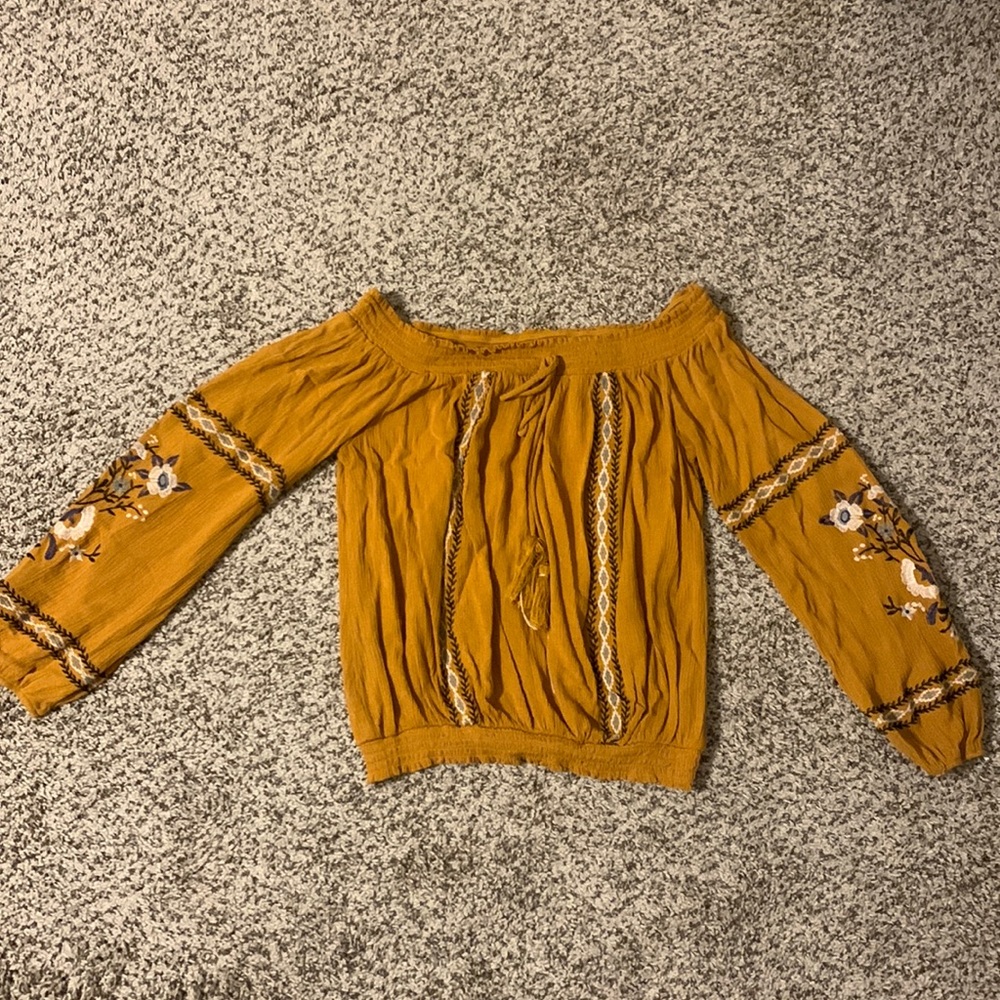 Off the shoulder blouse